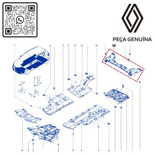 RN 22527R 555822527R CAPA PROTETORA INF. DO EIXO TRAS. KARDIAN 3